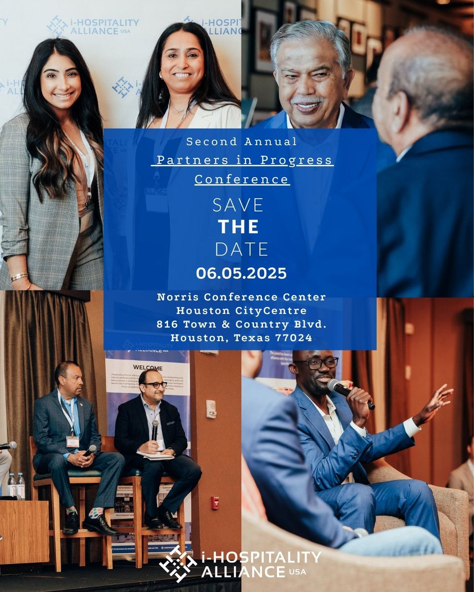 SAVE THE DATE!

The i-Hospitality Alliance’s biggest event of the year, Partners in Progress Conference 2025, is coming!

Thursday, June 5th at
Norris Conference Center in Houston.

Block your calendar. Details &amp; RSVP link coming soon!