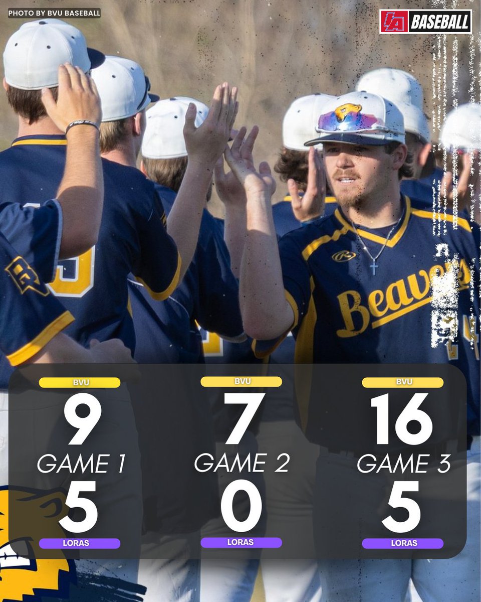 What a weekend for <a href="/BVU_Baseball/">BVU Baseball</a> as they secure 10 conference victories w/the help of a 3️⃣ game sweep over Loras.

#iabaseball