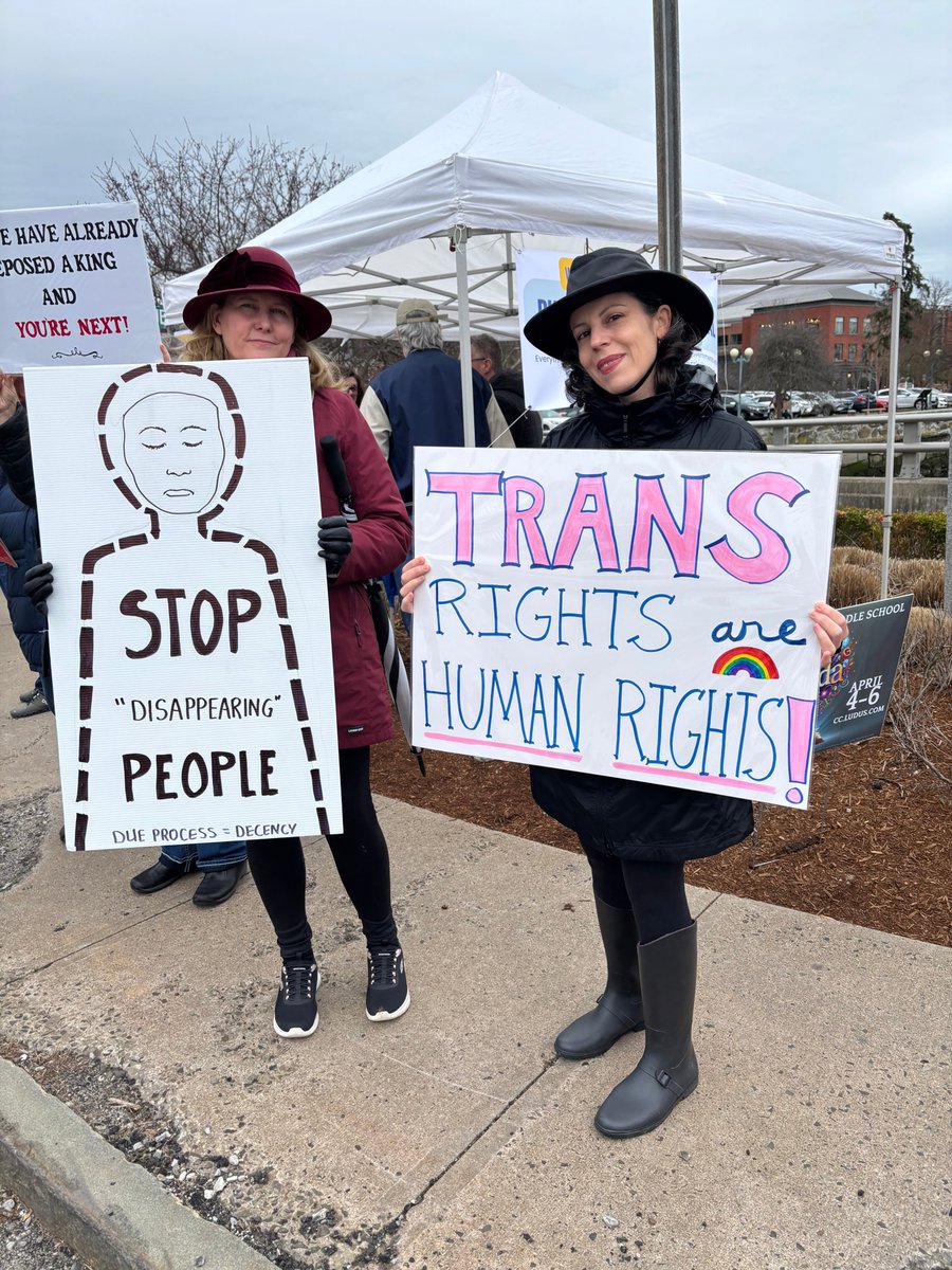 Nicole_C_Garcia's tweet image. Great to see so many folks today refusing to obey in advance. As a wise man once sang, &quot;F**k you, I won&apos;t do what you tell me.&quot; A robust crowd in Westport today, including CT Rep. Jim Himes &amp;amp; CT AG General William Tong. #April5Protest #translivesmatter #TransRightsAreHumanRights
