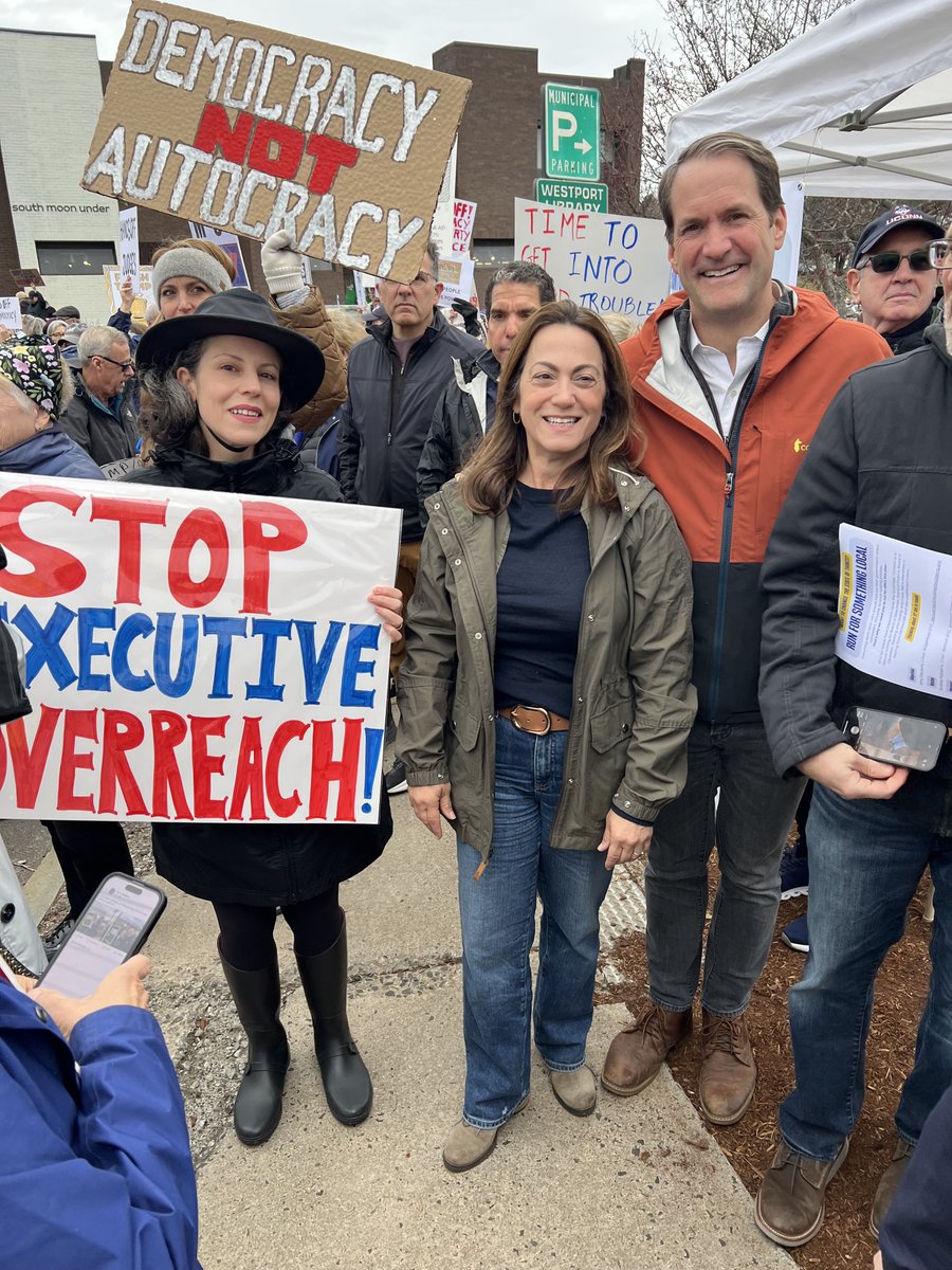 Nicole_C_Garcia's tweet image. Great to see so many folks today refusing to obey in advance. As a wise man once sang, &quot;F**k you, I won&apos;t do what you tell me.&quot; A robust crowd in Westport today, including CT Rep. Jim Himes &amp;amp; CT AG General William Tong. #April5Protest #translivesmatter #TransRightsAreHumanRights