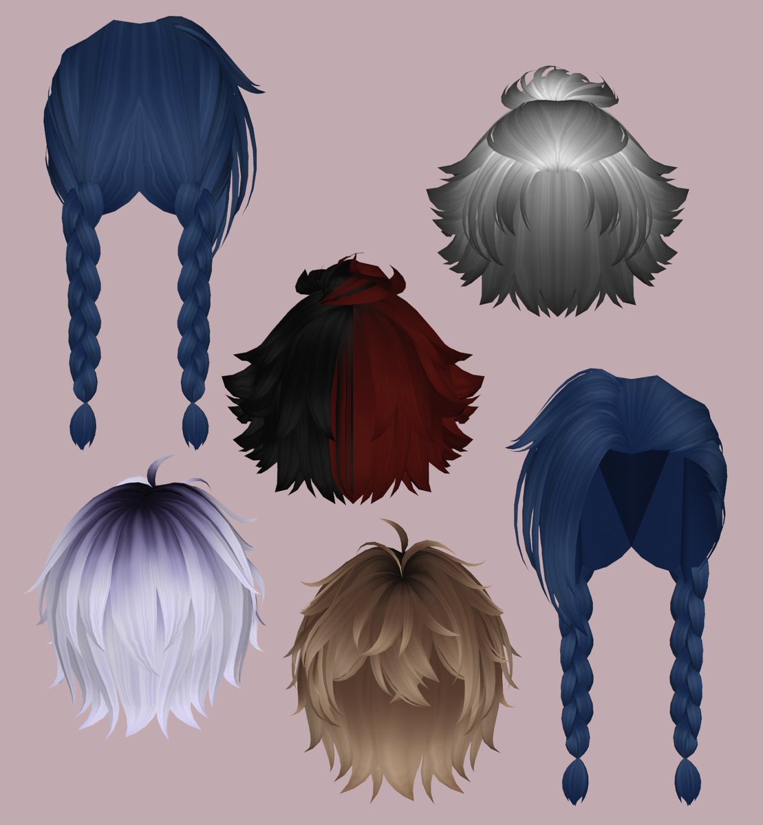 luckyyloll's tweet image. some of the hairs i uploaded in the past few weeks 🌸✨
available in so many cute colors! : roblox.com/communities/16…
#roblox #robloxugc #robloxdev