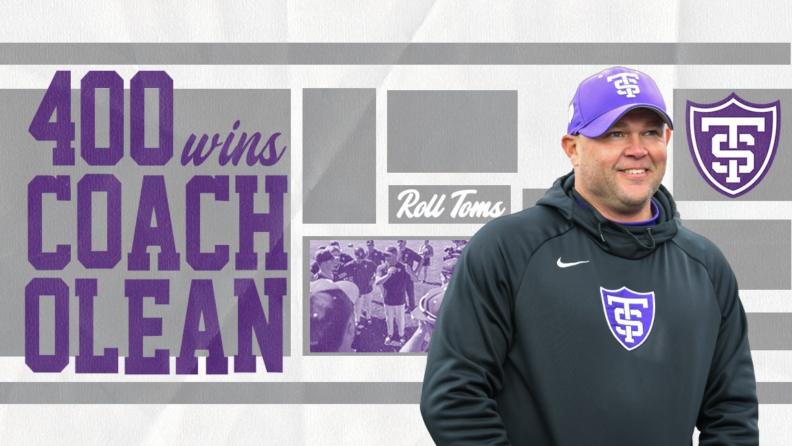 4⃣0⃣0⃣

Congrats to Coach Olean on earning his 400th career win as a Tommie! 👏

#RollToms