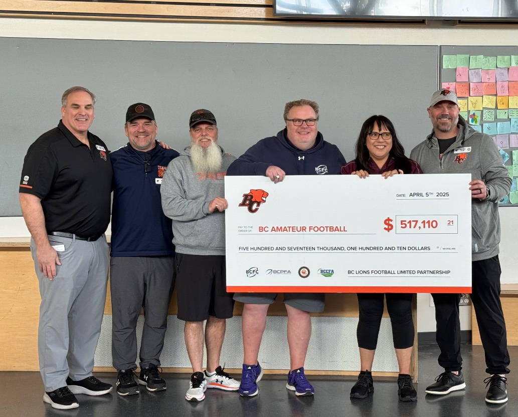 Special “thank you” to the <a href="/BCLions/">BC LIONS</a> for your continued support of all amateur football in BC!!
<a href="/FootballBC_/">BCPFA</a> <a href="/BCHSFB/">BC HS Football</a> <a href="/OfficialBCCFA/">Official BCCFA</a> <a href="/ubctbirds/">UBC Thunderbirds</a> <a href="/SFUFootball/">SFU Football</a> <a href="/sfufbalumni/">SFU Football Alumni</a>