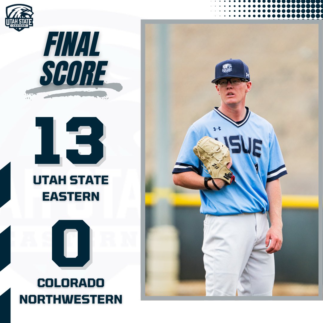 USUEbaseball's tweet photo. PERFECT GAME!!!! Landon Salvesen throws a Perfect Game! He finished with 11Ks on 69 pitches as we took game one, 13-0! Go Eagles! https://t.co/TfkgDXHPcc