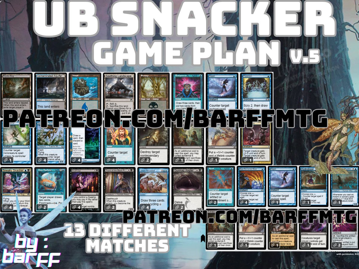 Samuel (barff) (@samubarff) on Twitter photo The UB Snacker Game Plan Updated Post-Bans/Unbans is Now Available on my Patreon (patreon.com/c/barffmtg) - 13 MOST PLAYED MATCHES SIDE IN/OUT + GAME STANCE + TIPS (ENGLISH CONTENT)
<a href="/fireshoes/">Robert Taylor🔥</a> The UB Snacker Game Plan Updated Post-Bans/Unbans is Now Available on my Patreon (patreon.com/c/barffmtg) - 13 MOST PLAYED MATCHES SIDE IN/OUT + GAME STANCE + TIPS (ENGLISH CONTENT)
<a href="/fireshoes/">Robert Taylor🔥</a>