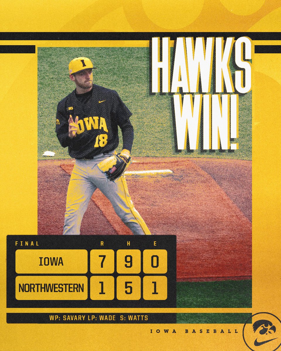 Savodays are for series wins.

#Hawkeyes