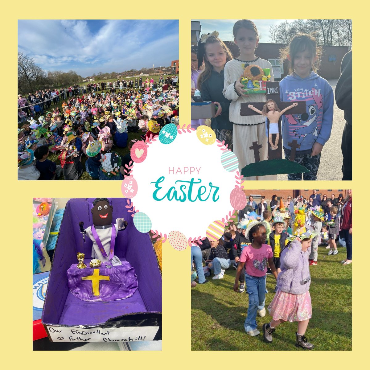 What a turnout we had for our annual Easter bonnet and egg creations parade! Well done to everyone who took part and thank you for all your hard work that went into all the entries 💕