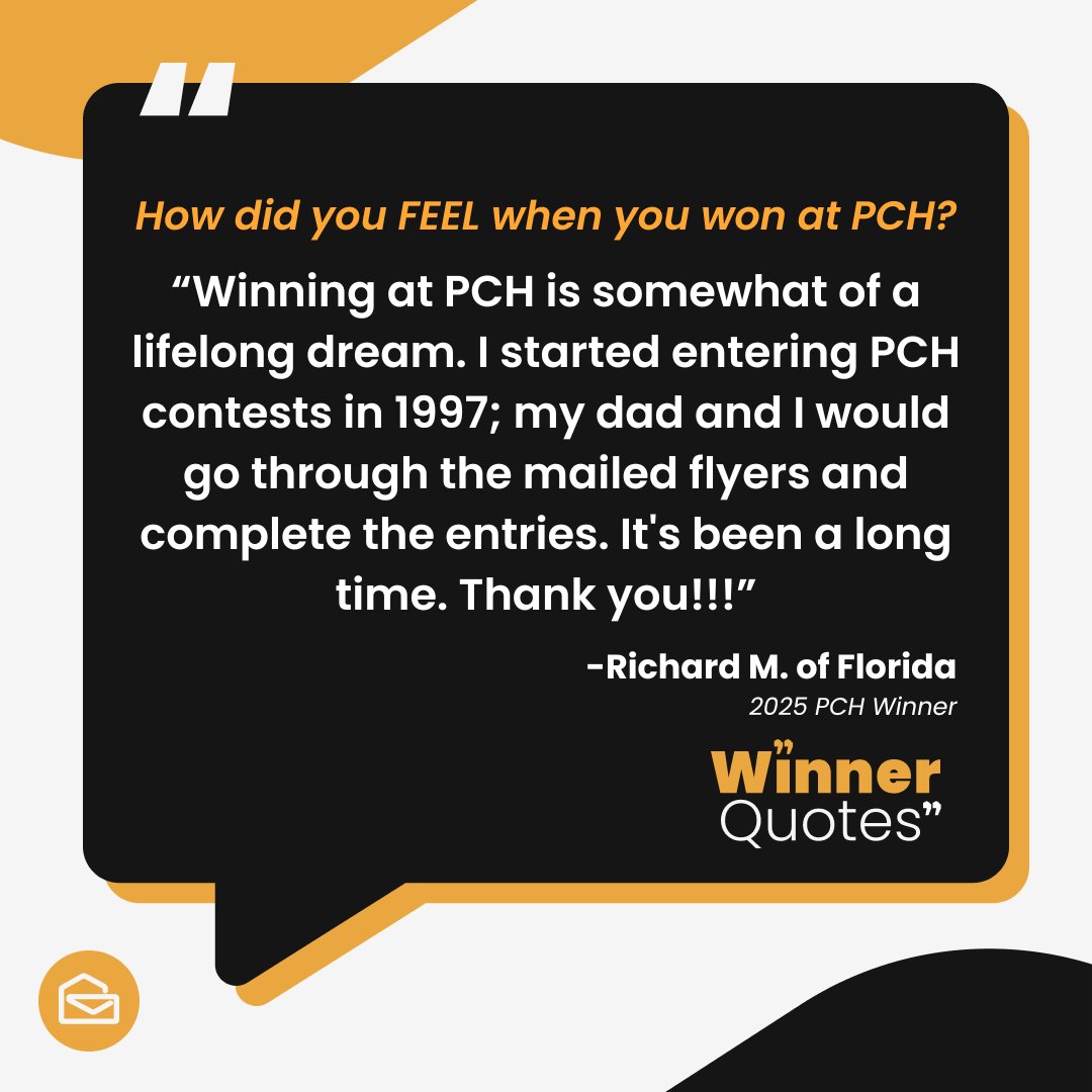 pchdotcom's tweet image. Been dreaming of a PCH win? Get those entries in! bit.ly/42tFTAJ