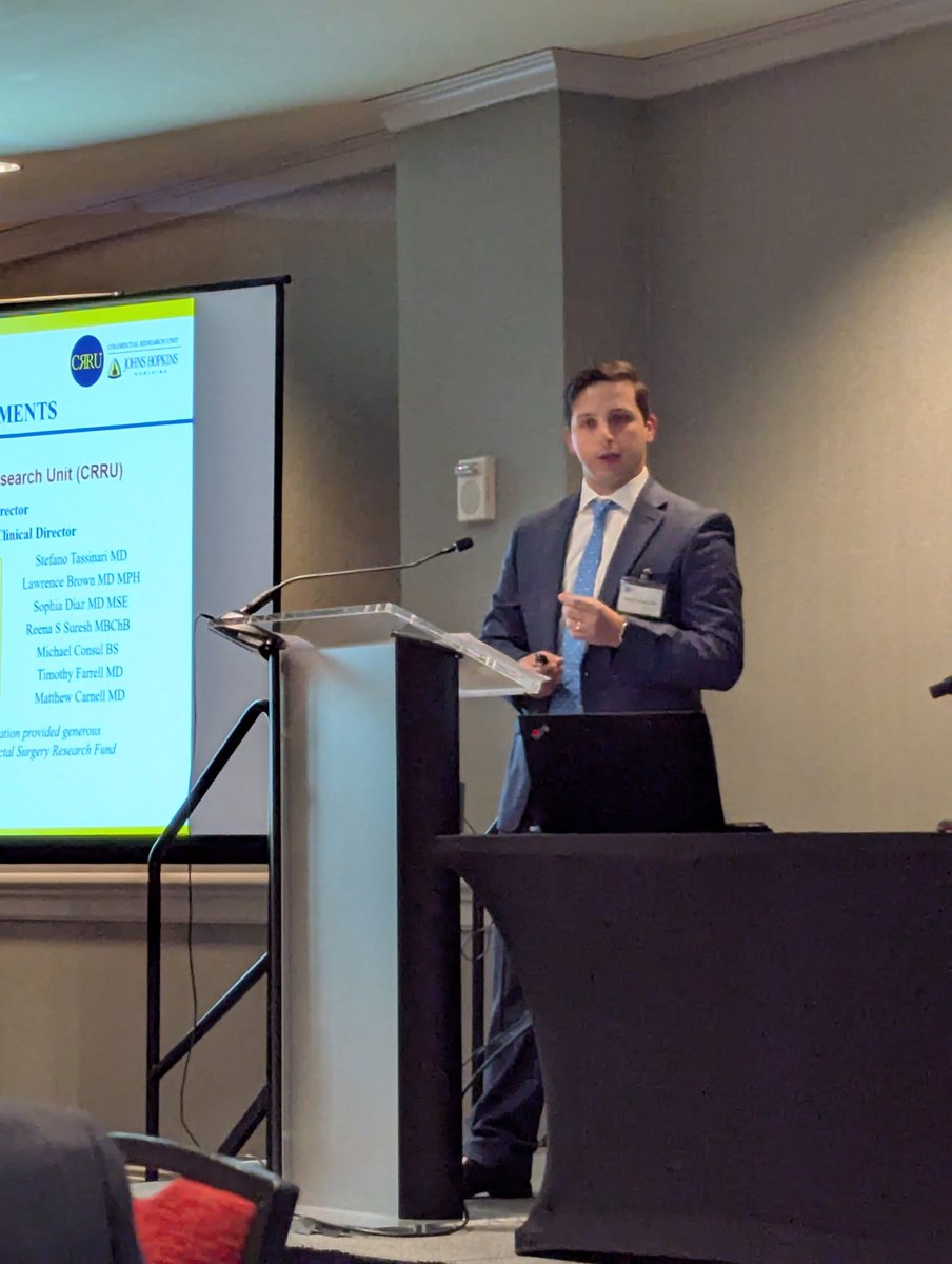 CRRU (@jhucrru) on Twitter photo Amazing job on your presentations, <a href="/rsureshuk/">Reena Suresh</a> <a href="/StefanoTassina4/">Stefano Tassinari</a> Timothy Farrell and Matthew Carnell, at the Chesapeake Colorectal Society annual meeting. Congratulations! <a href="/JMigaly/">John Migaly</a> <a href="/SusanGearhartMD/">Susan Gearhart</a> <a href="/hopkinssurgery/">Hopkins Surgery</a> Amazing job on your presentations, <a href="/rsureshuk/">Reena Suresh</a> <a href="/StefanoTassina4/">Stefano Tassinari</a> Timothy Farrell and Matthew Carnell, at the Chesapeake Colorectal Society annual meeting. Congratulations! <a href="/JMigaly/">John Migaly</a> <a href="/SusanGearhartMD/">Susan Gearhart</a> <a href="/hopkinssurgery/">Hopkins Surgery</a>
