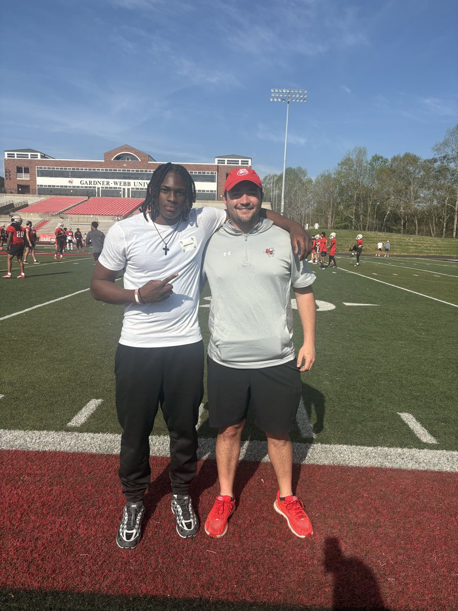 Amontae “TaeWay” Briggs (@amontae_briggs) on Twitter photo Had an amazing time with <a href="/GWUFootball/">Gardner-Webb Football</a> today. Very good environment with a tough team! Thank you <a href="/Mstout_3/">Coach Quon</a> <a href="/Coach_Gardiner/">Steve Gardiner</a> <a href="/ArcherTigersFB/">Archer Tigers Football</a> <a href="/_Coach_Williams/">Dante Williams</a> <a href="/Coach_Smith547/">Bryce Smith, Ed. S</a> <a href="/CoachRice74/">Coach Rice</a> <a href="/coachflem33/">David Fleming</a> Had an amazing time with <a href="/GWUFootball/">Gardner-Webb Football</a> today. Very good environment with a tough team! Thank you <a href="/Mstout_3/">Coach Quon</a> <a href="/Coach_Gardiner/">Steve Gardiner</a> <a href="/ArcherTigersFB/">Archer Tigers Football</a> <a href="/_Coach_Williams/">Dante Williams</a> <a href="/Coach_Smith547/">Bryce Smith, Ed. S</a> <a href="/CoachRice74/">Coach Rice</a> <a href="/coachflem33/">David Fleming</a>