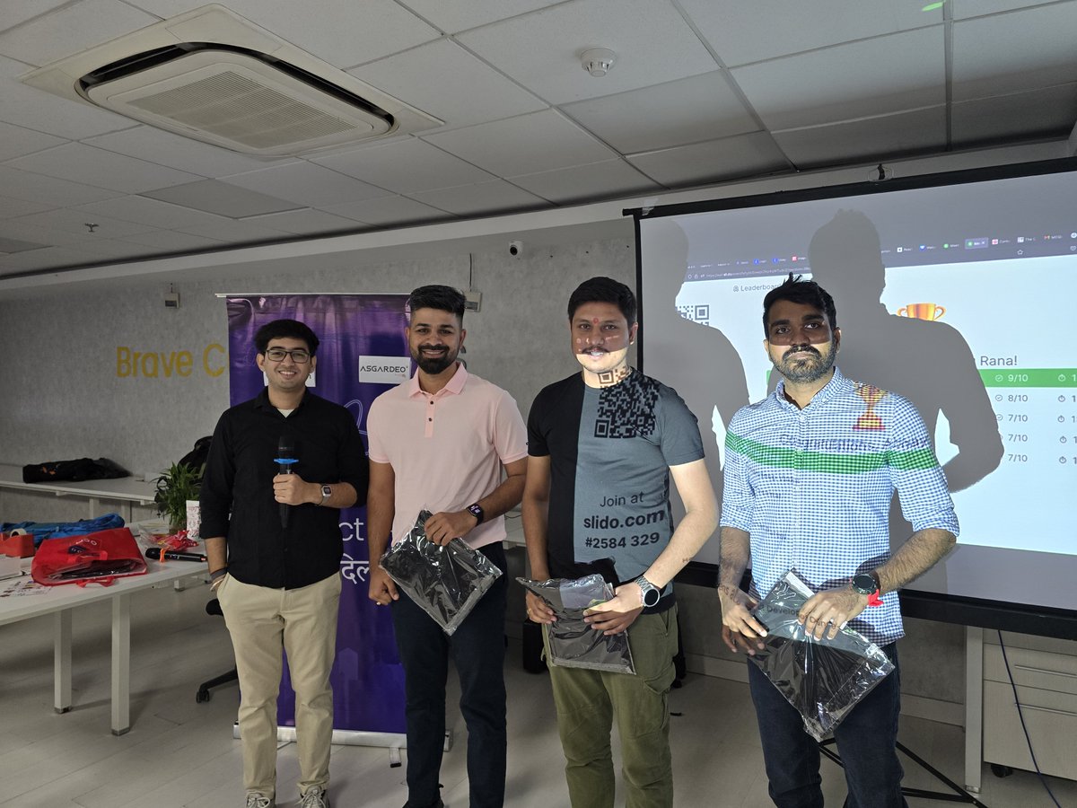 reactdelhi's tweet photo. House full. Talks 🔥. Giveaways 🎁. Community 💙.
React Delhi Meetup #9 hit different.
Thanks to @asgardeo by @wso2 (powered by) & @DevtronL (collab kings)!
📸 Drive link:
https://t.co/UrQuPbqRxh
#ReactDelhi #React #MeetupDay #TechVibes #Devtron #Asgardeo #JavaScript https://t.co/pEA61dmxbP