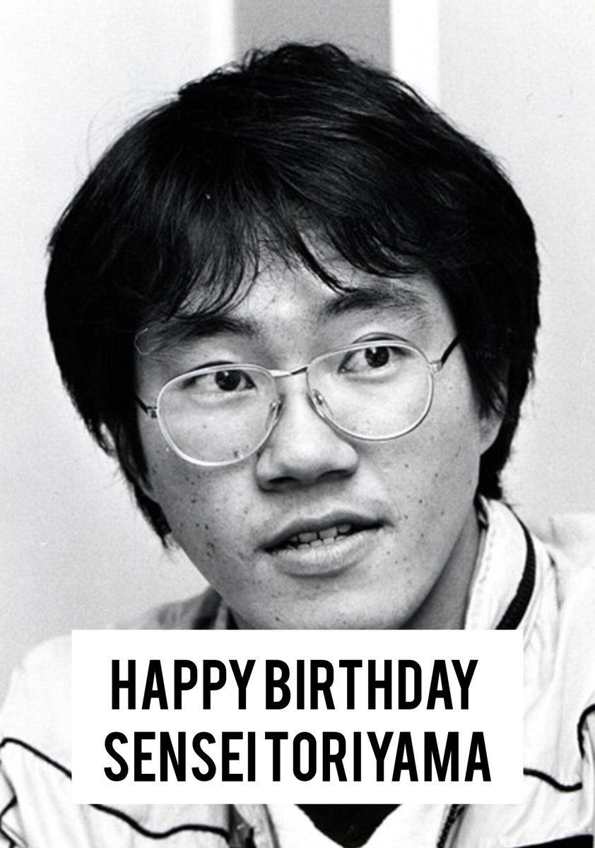 Felicidades maestro. Te echamos de menos 😢 #AkiraToriyama