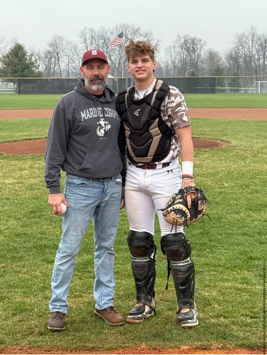 Today throwing out the first pitch is Veteran John Triplett. He served 20 years in the Marines and retired as a Master Sergeant. He was deployed to Japan, Germany, Afghanistan, Iraq, Syria, and Kuwait. He earned many metals and awards during his service… 
Thank you!