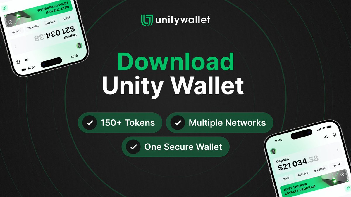 UnitWFoundation's tweet image. 🔔 REMINDER: #UnityWallet is Ready for Download!

Your secure, feature-packed crypto wallet is just a click away:
📱 App Store (iOS)
🤖 Google Play Store (Android)
📲 Direct APK download available

🔐 All with self-custodial security to protect your #Web3 assets.

Get started now…