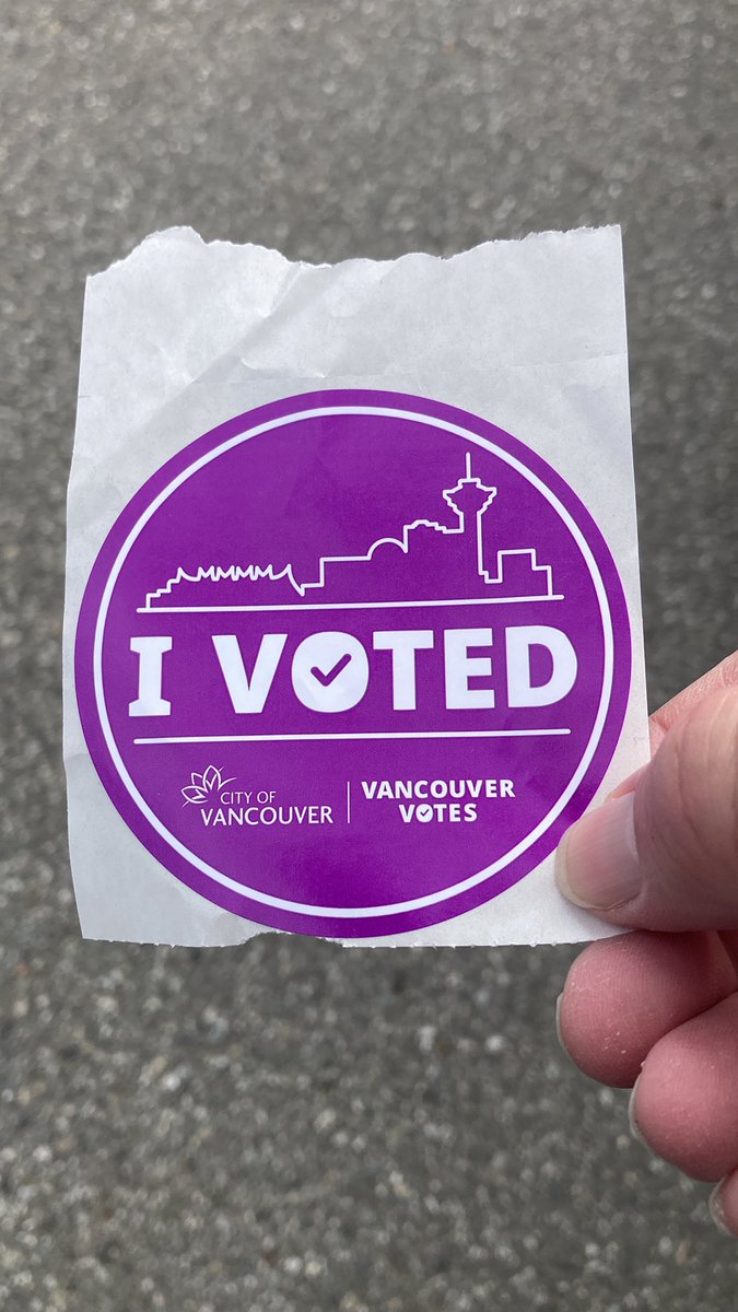 lswong's tweet photo. One hour and ten minute wait to vote today in E. Van. https://t.co/7HEa55212m