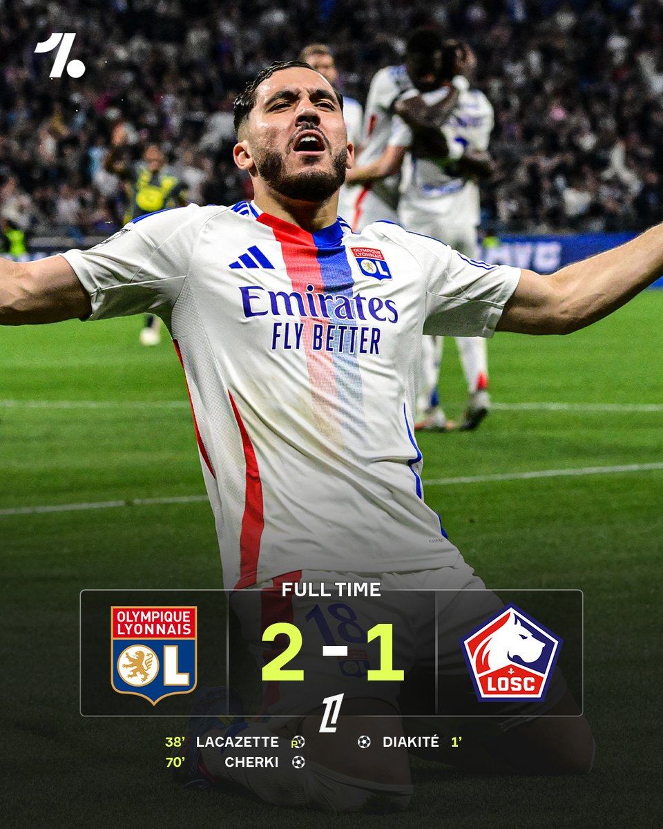 Rayan Cherki secures all three points for Lyon 🔥