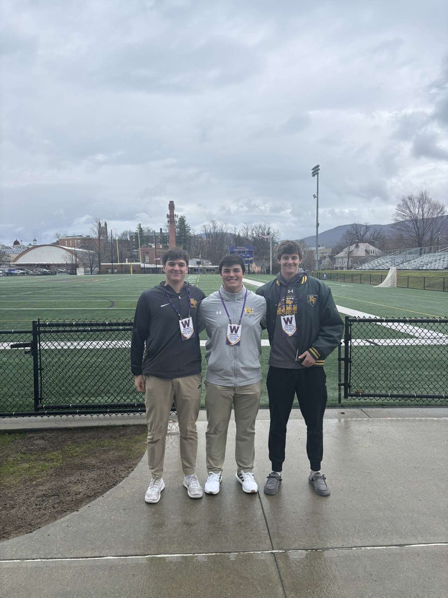 Thank you <a href="/CoachHennessey/">Nick Hennessey</a> and <a href="/WilliamsEphsFB/">Williams Football</a> for the amazing experience at their junior day with <a href="/NateC2026/">Nate Crisci</a>  and <a href="/brodiemcd24/">Brodie McDonald</a>