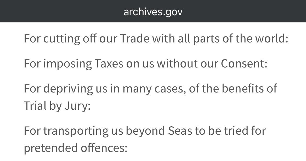 Historian here brilliant to see all the #HandsOff rallies across the country against the kleptocratic Trump-Musk regime. May I give you an excerpt from the Declaration of Independence on the eve of the 250th founding of the American republic.