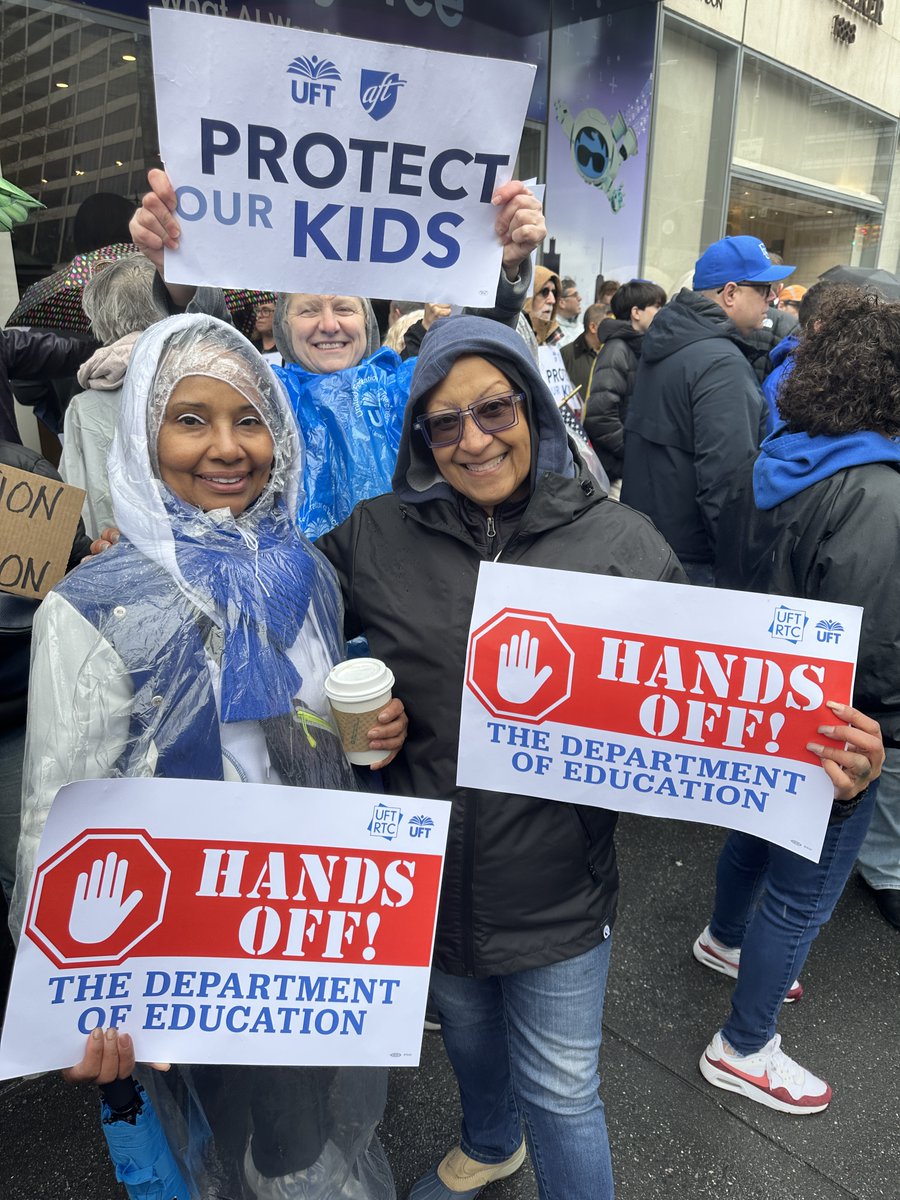 A few more pics of our contingent marching in NYC today. It was a great day to mobilize. #HandsOff2025