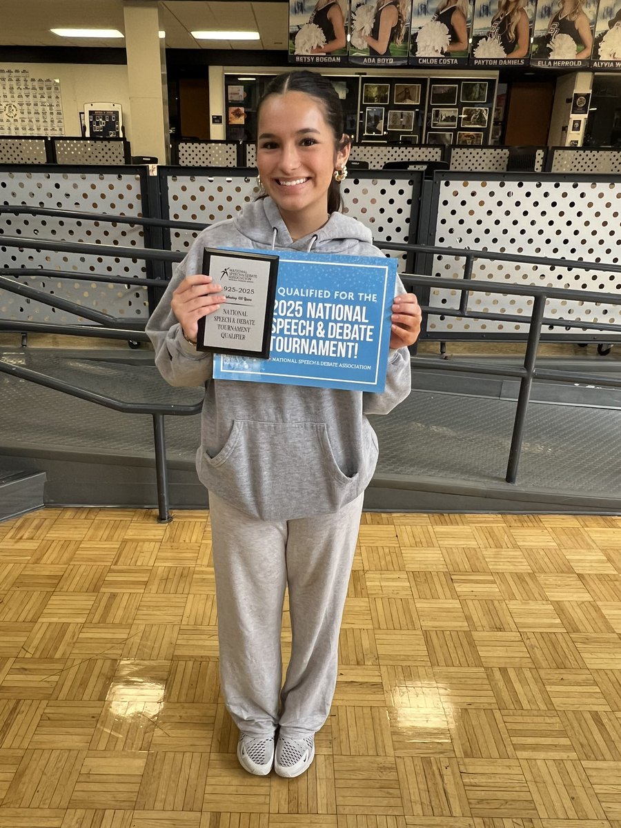 Hawk Talkers get our first NSDA national qualifier for the year. Congrats to Olivia Pannier who will represent OE in Congressional Debate! <a href="/OEActivities/">Olathe East Activities</a> <a href="/OlatheEastHawks/">Olathe East High School</a>