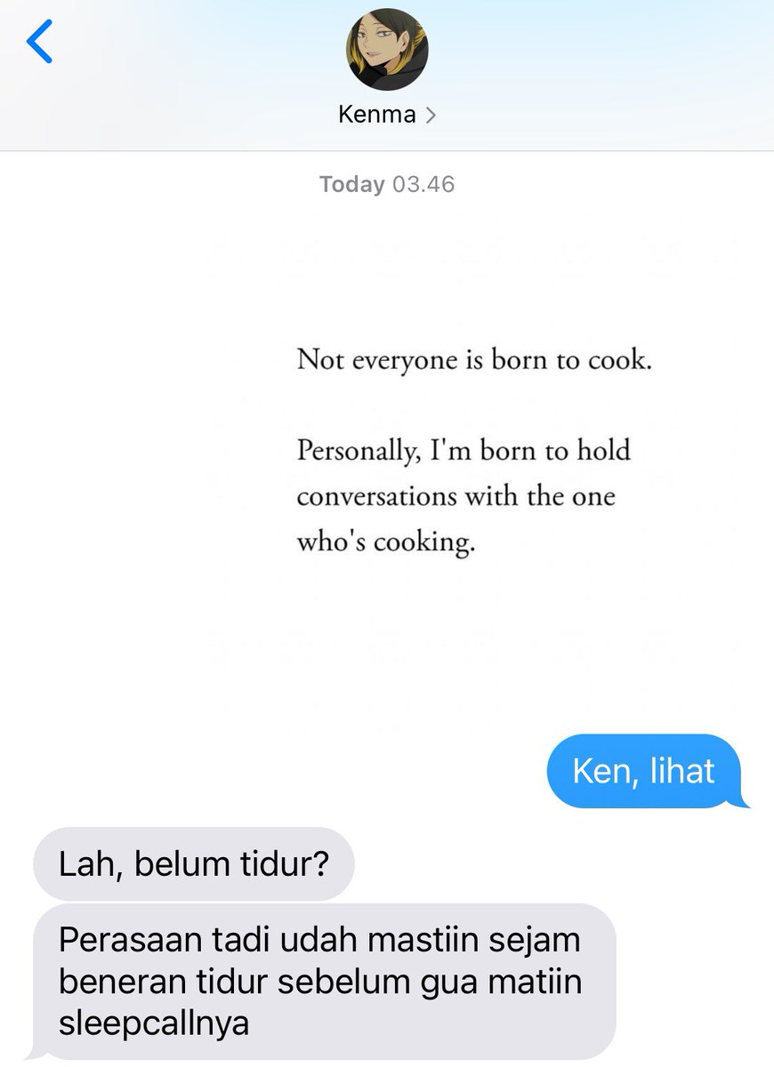 #haikyuu kozume kenma x fem!reader few tweets au.

—in which kenma suka cewe dan disukai balik (mungkin) tapi cewenya avoidant.
