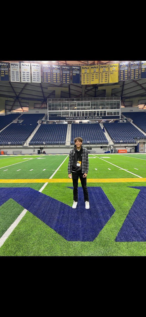 Very grateful for the opportunity to visit the coaches and staff at NAU. Excited to be back for camp, I can’t wait! <a href="/TimRoschmann/">Tim Roschmann</a> <a href="/NAU_Football/">NAU Football</a>