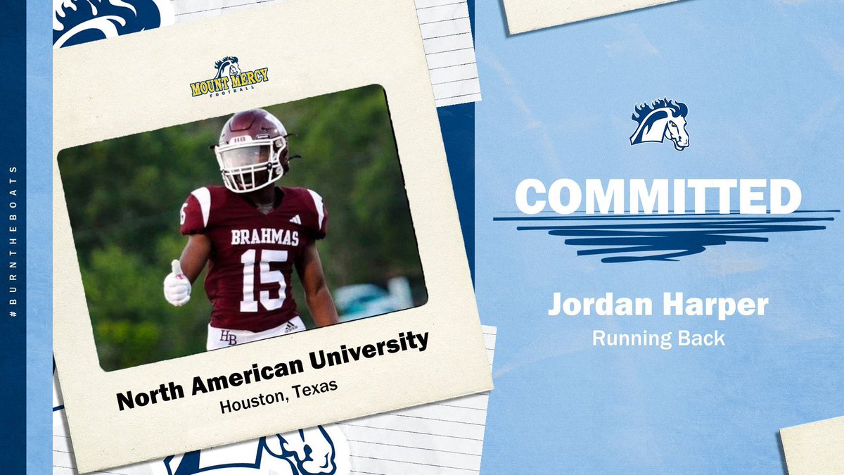 #AGTA it official I’m 100% committed to <a href="/MountMercyFB/">Mount Mercy Football</a> <a href="/CoachMDDaniels/">MD Daniels</a> <a href="/Kenneth15Harper/">Hollywood Harper</a>