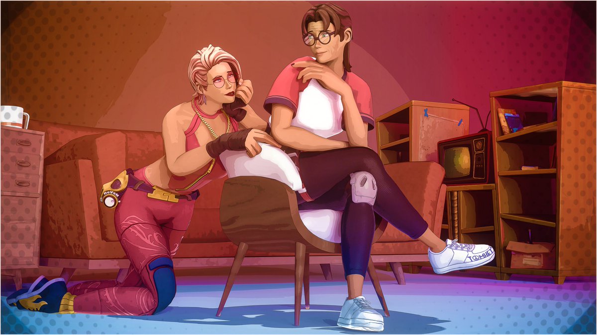 "Hey, may I sit?" 
(a collaboration with <a href="/_ReVaN_I/">ReV@N</a>, featuring his character)
#teamfortress2 #tf2 #tf2poster #femscout #sfm #SourceFilmmaker