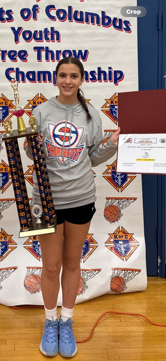 Congratulations to Natalie Whitehead on winning the 2025 Knights of Columbus NJ GIRLS STATE CHAMPION WINNER 🔥
Shooting 23 out of 25 foul shots. Great job Nat!