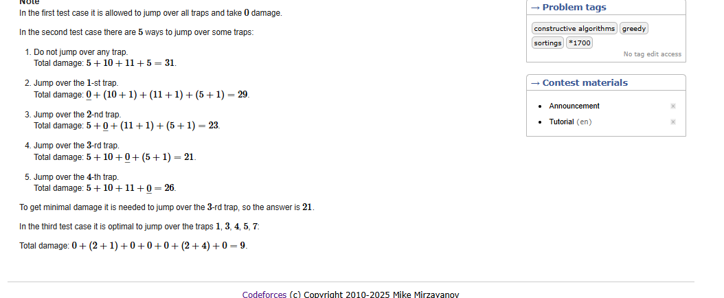 sumit01_10's tweet photo. CODE-FORCE 
Traps 
question level *1700
Tags:-(constructive algorithms greedy sortings *1700
)
#weekend #codeforce #Grinding #WeekendVibes #CompetitiveCoding https://t.co/9qT20UiLpf