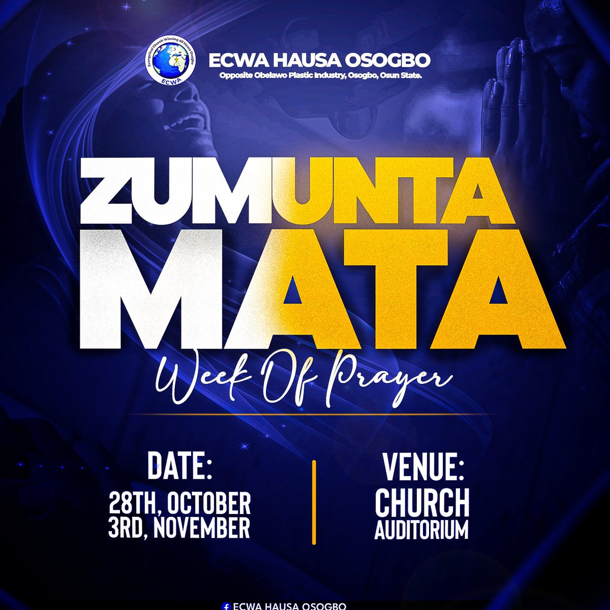 fusiondcreative's tweet image. One from the archive:
Zumunta Mata – Week of Prayer

Designed to reflect purpose, prayer, and feminine strength.

Got a project in mind? DMs are open for collabs!

#FaithDesign #ChristianFlyers #DesignForEvents #LetsWork #GraphicDesignNG