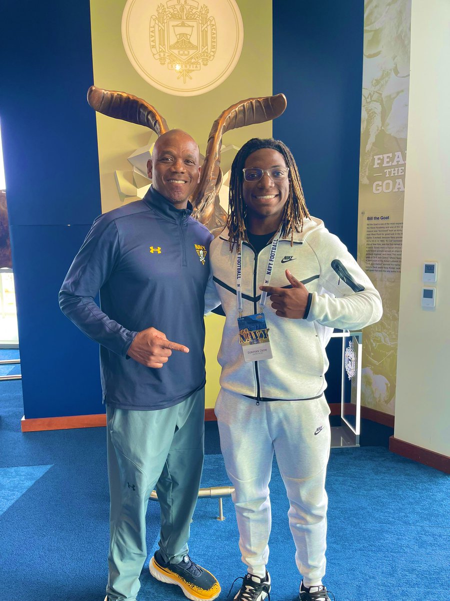 Donovan Crow (@donovancrow1) on Twitter photo Incredible Junior Day <a href="/NavyFB/">Navy Football</a>! Thanks <a href="/CoachWimberly/">Brent W.</a>, <a href="/CoachIvinJasper/">Ivin Jasper</a>, & the entire coaching staff for your hospitality & opportunity to experience the program up close! #FearTheBones
<a href="/_CoachNew/">🇺🇸 Brian Newberry ⚓️</a> <a href="/NavyFBrecruit/">Navy Football Recruiting</a> <a href="/CourtneyWeiner2/">Courtney Weiner</a>
<a href="/RecruitDevils/">Central Football</a> <a href="/HallTechSports1/">Hall-Tech Sports</a> <a href="/BDPRecruiting/">Bryan Payton</a> Incredible Junior Day <a href="/NavyFB/">Navy Football</a>! Thanks <a href="/CoachWimberly/">Brent W.</a>, <a href="/CoachIvinJasper/">Ivin Jasper</a>, & the entire coaching staff for your hospitality & opportunity to experience the program up close! #FearTheBones
<a href="/_CoachNew/">🇺🇸 Brian Newberry ⚓️</a> <a href="/NavyFBrecruit/">Navy Football Recruiting</a> <a href="/CourtneyWeiner2/">Courtney Weiner</a>
<a href="/RecruitDevils/">Central Football</a> <a href="/HallTechSports1/">Hall-Tech Sports</a> <a href="/BDPRecruiting/">Bryan Payton</a>