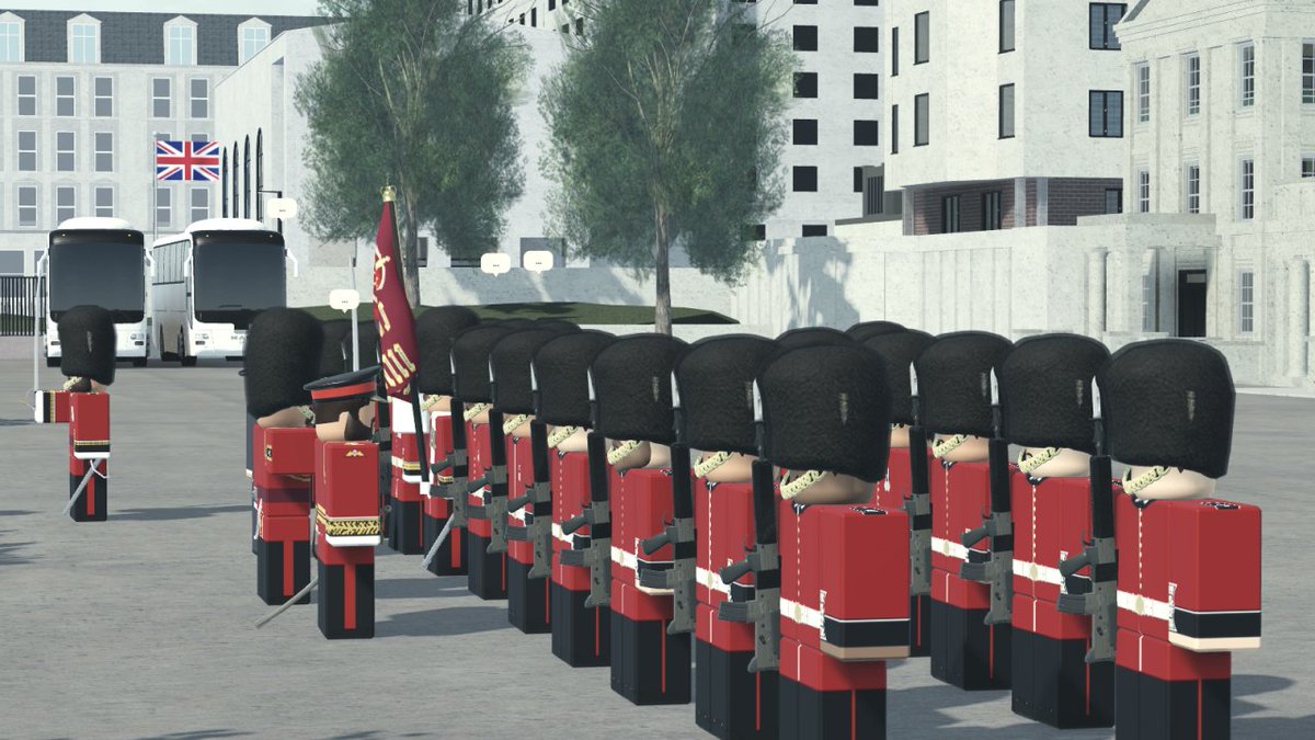 ModRoblox's tweet image. 💂🎖️ Today, the Duke of York visited the Grenadier Guards for their Fit for Role Inspection. 

His Royal Highness inspected the regiment as they stepped into summer ceremonial order, proudly parading in scarlet tunics and medals.