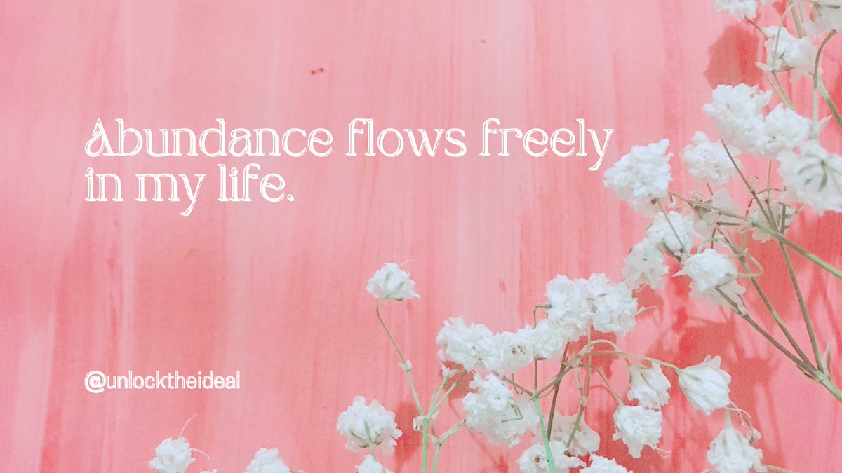 unlock_ideal's tweet image. Abundance flows freely in my life 🌟 #AbundanceMindset #ProsperityFlow