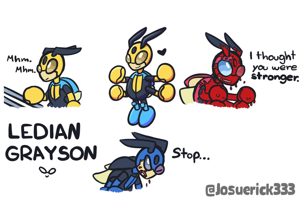 Josuerick333's tweet image. I had a vision... 
A normal Ledian for everyone, a superhero in secret 🗣️

#INVINCIBLEWAR #invincibleart #Pokemon #pokemonart