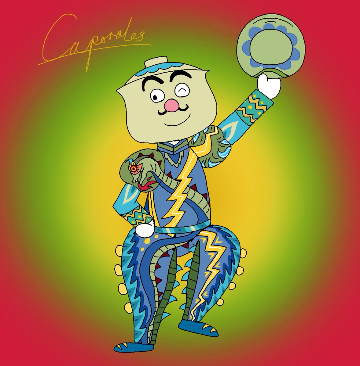 Tendonkatsu's tweet photo. Caporal Katsudonman! #Anpanman #fanart #Caporales https://t.co/OSidqW0eul