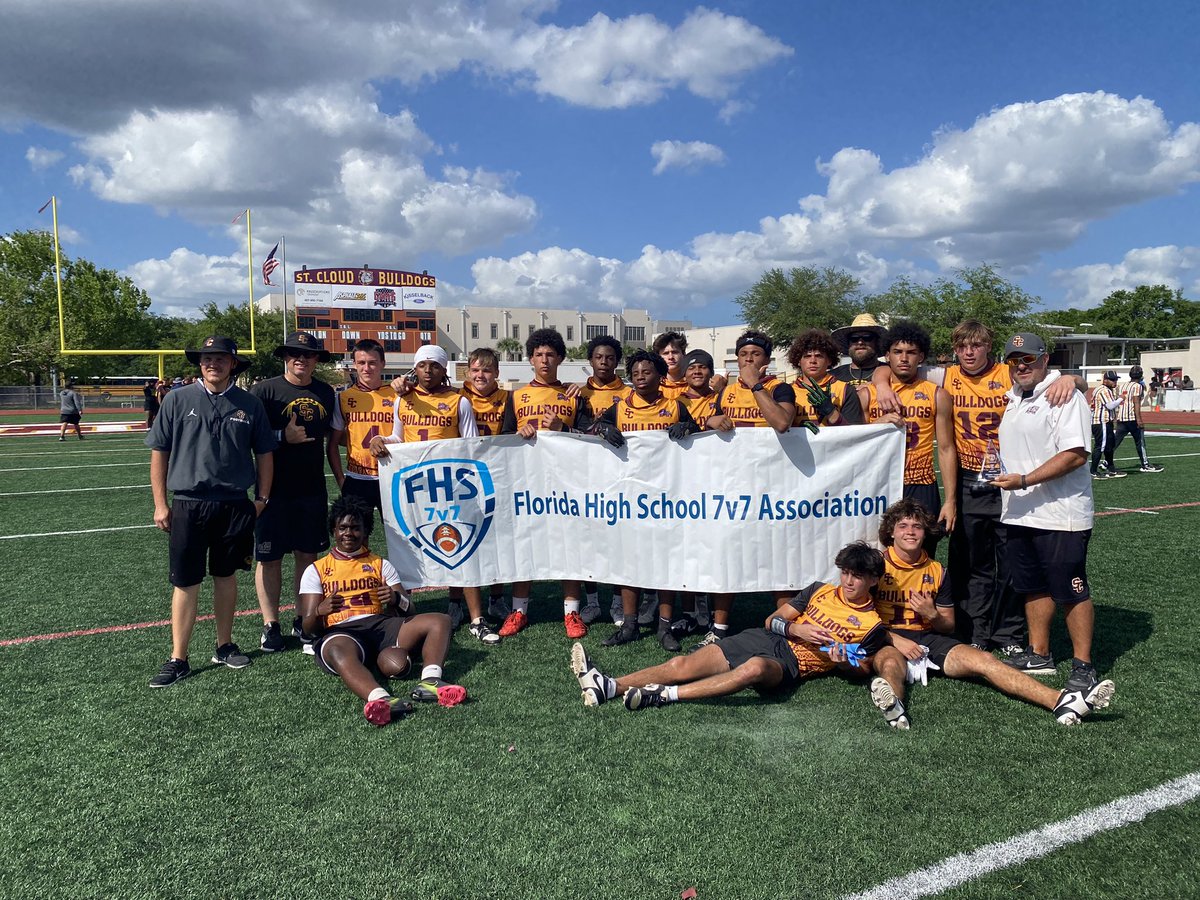 FLORIDA HIGH SCHOOL 7v7 ASSOCIATION (@fhs7v7a) on Twitter photo Congratulations to <a href="/stcloudfootball/">ST. CLOUD FOOTBALL</a> for taking the 2025 FHS7v7A XTreme League Championship on their home turf! The Bulldogs competed well all day on their drive to the Title. #UpGradeYourOFFSEASON #CompetitionBreedsChampions <a href="/scoutSMART_/">scoutSMARTĀ®</a> <a href="/Andy_Villamarzo/">Andy Villamarzo</a> <a href="/FlaHSFootball/">FloridaHSFootball.com</a> Congratulations to <a href="/stcloudfootball/">ST. CLOUD FOOTBALL</a> for taking the 2025 FHS7v7A XTreme League Championship on their home turf! The Bulldogs competed well all day on their drive to the Title. #UpGradeYourOFFSEASON #CompetitionBreedsChampions <a href="/scoutSMART_/">scoutSMARTĀ®</a> <a href="/Andy_Villamarzo/">Andy Villamarzo</a> <a href="/FlaHSFootball/">FloridaHSFootball.com</a>