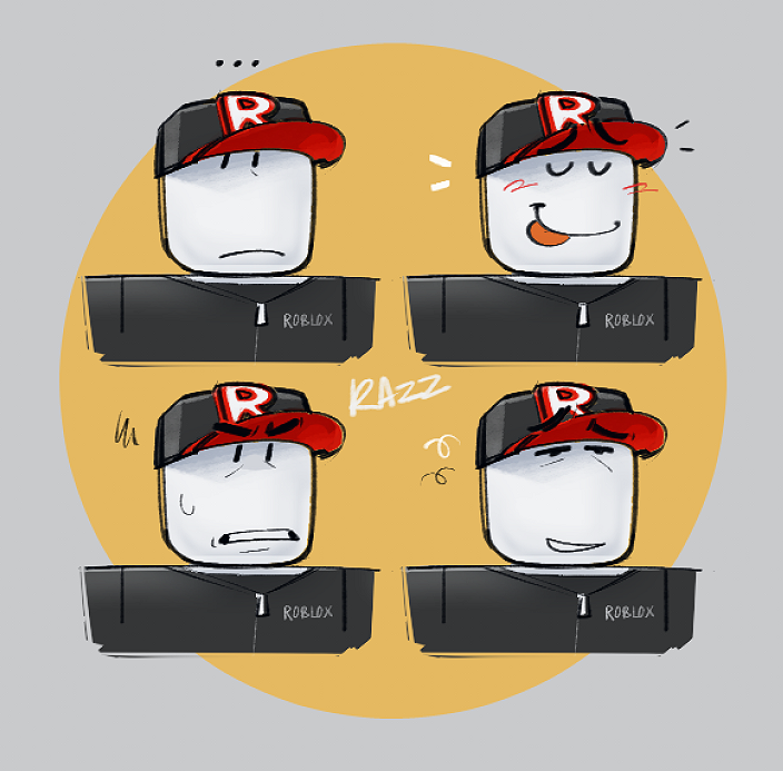 cosmicdenro's tweet photo. guess who got TOO silly practicing expressions.... THIS guyyyy #Noobsquad #robloxart https://t.co/kJBTowKVsn
