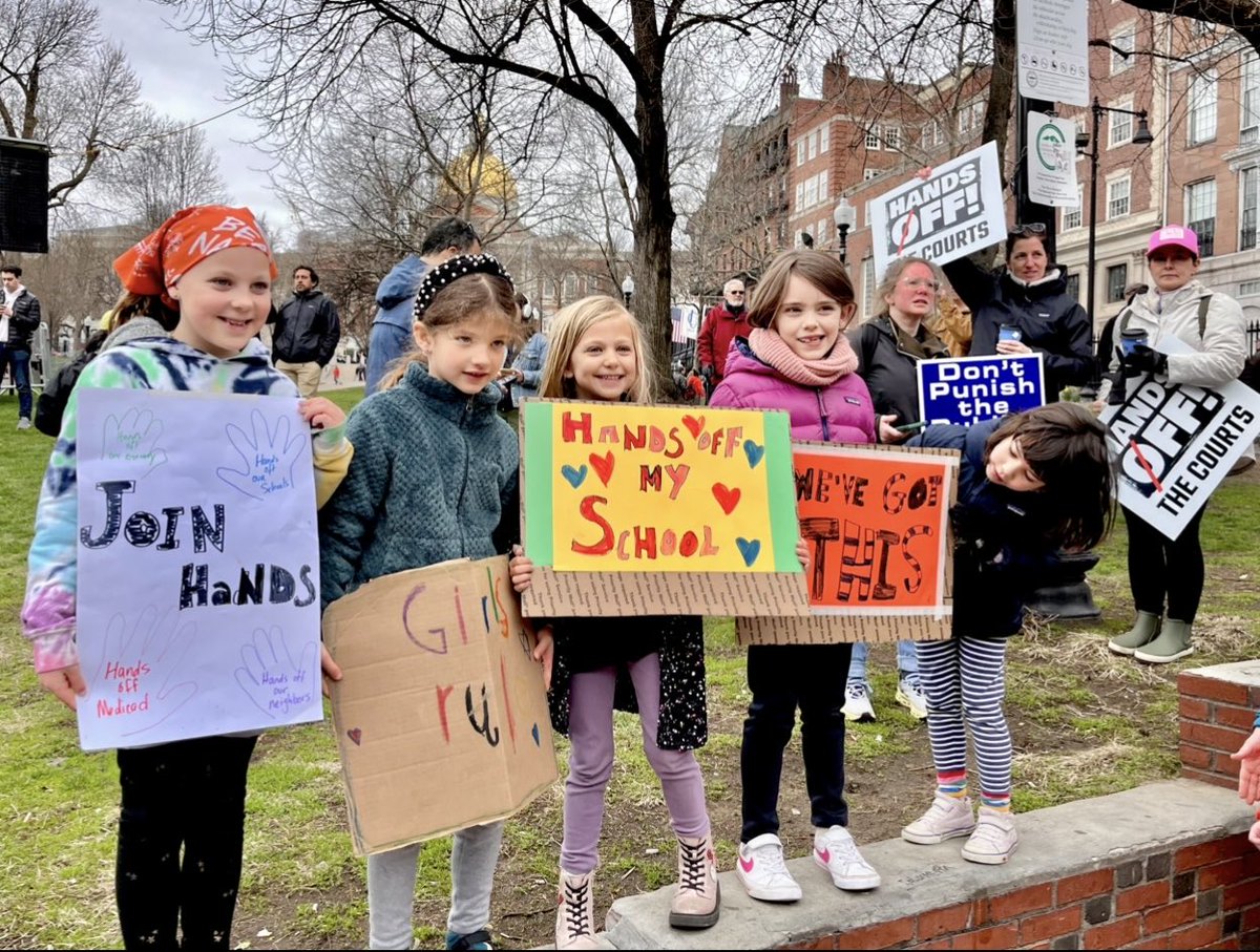 Hands off our school &amp; hands off our neighbors! (And girls rule!) ❤️