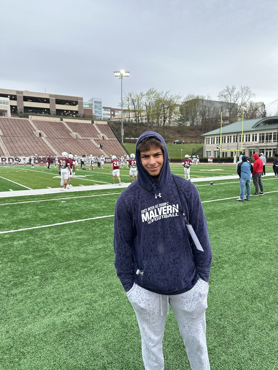 Had a great time at Lafayette today. Thanks <a href="/Coach_Dono6/">Don Nathaniel</a> for the invite. 
<a href="/CoachSeumalo/">Andrew Seumalo</a> 
<a href="/CoachGueriera/">Dave Gueriera</a> 
<a href="/MalvernPrepFB/">Malvern Prep Football</a>