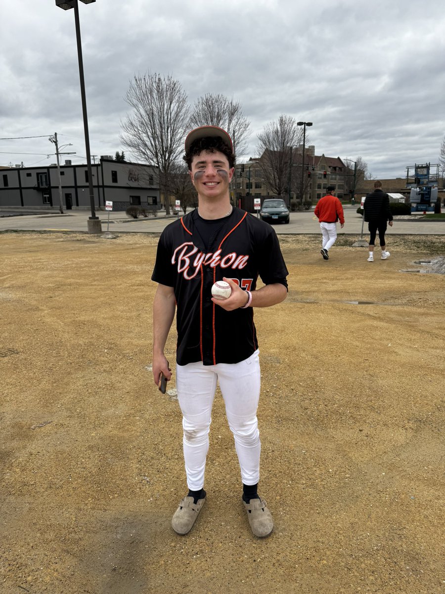Andrew Talbert 5IP 0H 14Ks complete game ten run rule 
Congrats on the No Hitter!
11-0 win vs Sterling #ByronTigers #TigerPride