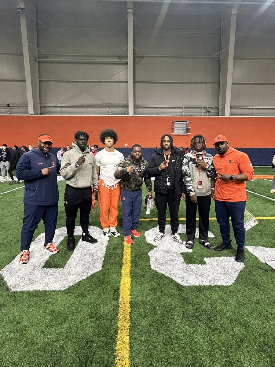 Had a Great Time at Syracuse University. Loved the culture there. #DART
<a href="/CoachEMarcCuse/">Emmanuel Marc</a> <a href="/CoachNunz/">Nunzio Campanile</a> <a href="/FranBrownCuse/">Fran Brown</a> <a href="/CuseFootball/">Syracuse Football</a> <a href="/CoachDRedd/">Devin Redd</a> <a href="/PCFB_Paladins/">Paramus_CatholicFB</a>