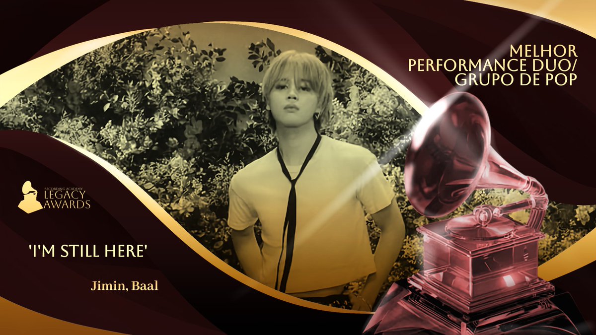 Com I’m Still Here, Jimin e Baal são os ganhadores de Melhor Performance Duo/Grupo de Pop!