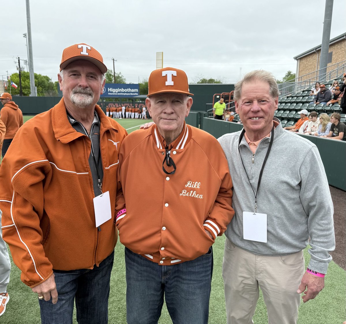 Talking about the good old days with Coach Bill Bethea and Mark Griffin at the 50 year reunion of our 1975 National Championship Team. 🤘⚾️