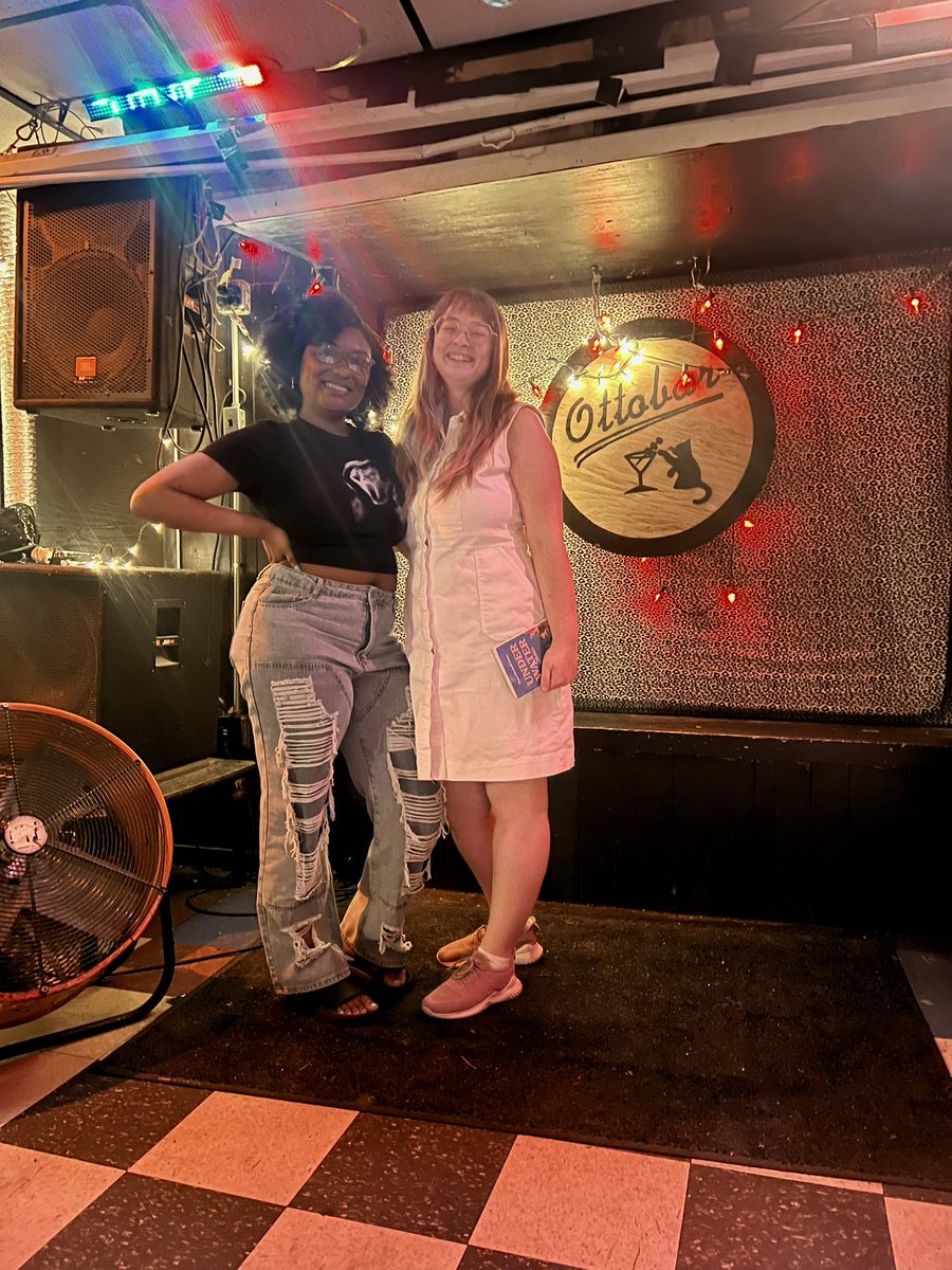 Thank you to everyone who came to our literary open mic night! 🎤 We loved hearing your stories and poems. 

Featured in photo: Editor-in-Chief Breasia Boyd (left) and Managing Editor Diana Clarke (right)

#litmags #writingcommunity #openmic