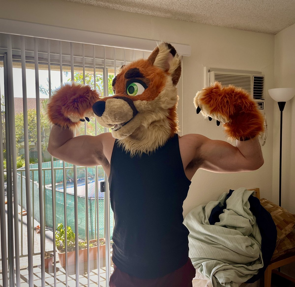 swoleysabull's tweet image. Tried a fur suit @sunnythelynx