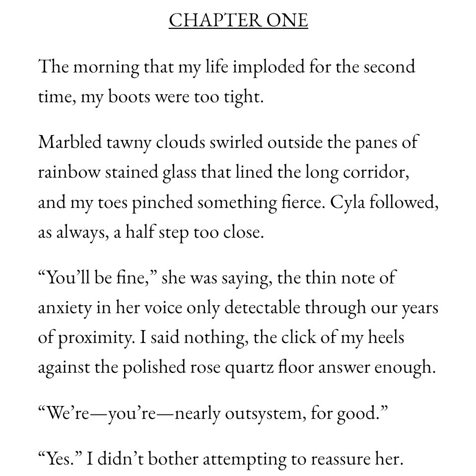 bysadiekuiper's tweet image. “The morning that my life imploded for the second time, my boots were too tight.”

#1stLinePit #WIP #YA #SF #R