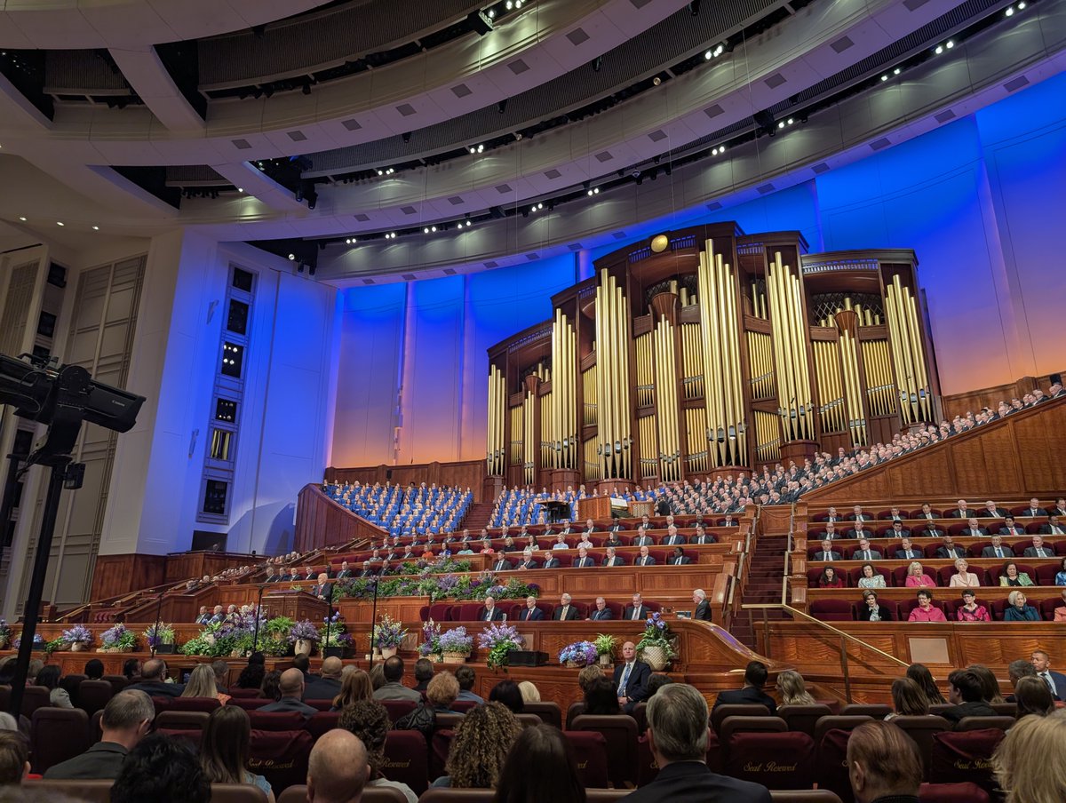 jordanteuscher's tweet image. Twice a year, we have the incredible opportunity to pause, reflect, and be spiritually fed during General Conference—a worldwide broadcast from leaders of The Church of Jesus Christ of Latter-day Saints. It’s a time when members of the Church—and all who are seeking clarity,…