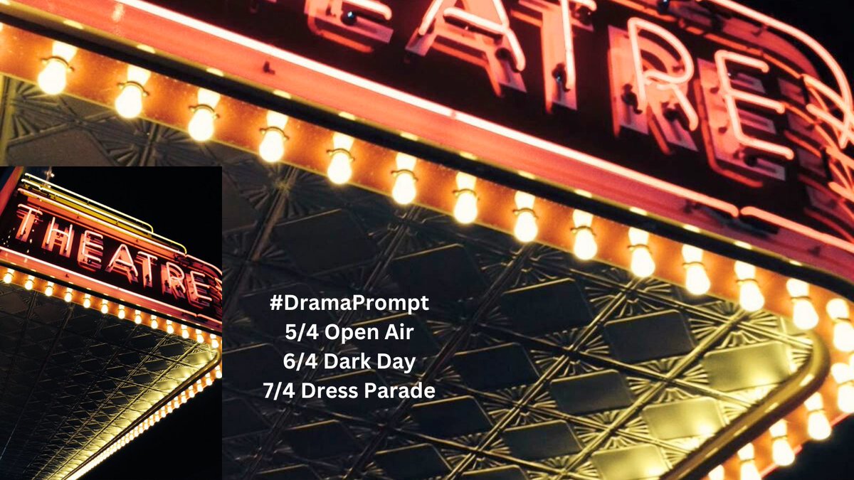 Drama/Theatre Prompts (@dramaprompt) on Twitter photo Here’s this weekends #DramaPrompt
Poetry or stories of any style or genre welcome, as are prompt combos.
Don’t forget to tag us for a retweet! or #JaimePrompts
<a href="/herstarlitwords/">💌Ɩơ۷ɛ Ɩɛɬɬɛཞʂ🌹𝒜𝒹𝑒𝓁𝒾𝓉𝒶🪬💫</a>
<a href="/PromptAdvant/">PromptTimes</a>
#writerscommunity
#WritingPrompts Here’s this weekends #DramaPrompt
Poetry or stories of any style or genre welcome, as are prompt combos.
Don’t forget to tag us for a retweet! or #JaimePrompts
<a href="/herstarlitwords/">💌Ɩơ۷ɛ Ɩɛɬɬɛཞʂ🌹𝒜𝒹𝑒𝓁𝒾𝓉𝒶🪬💫</a>
<a href="/PromptAdvant/">PromptTimes</a>
#writerscommunity
#WritingPrompts
