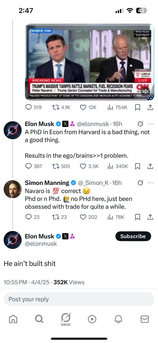 Like i said Populist has won round 1 that’s why Elon is very 😠